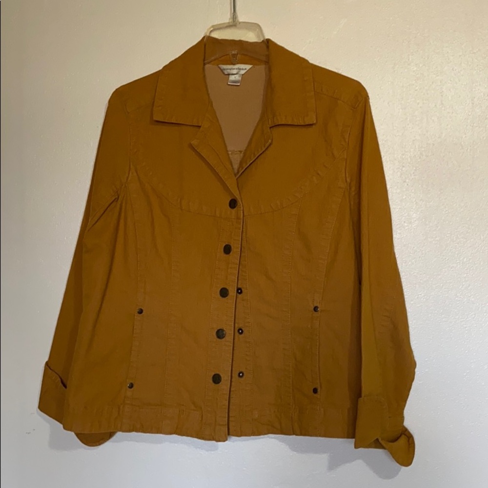 Mustard yellow jean jacket